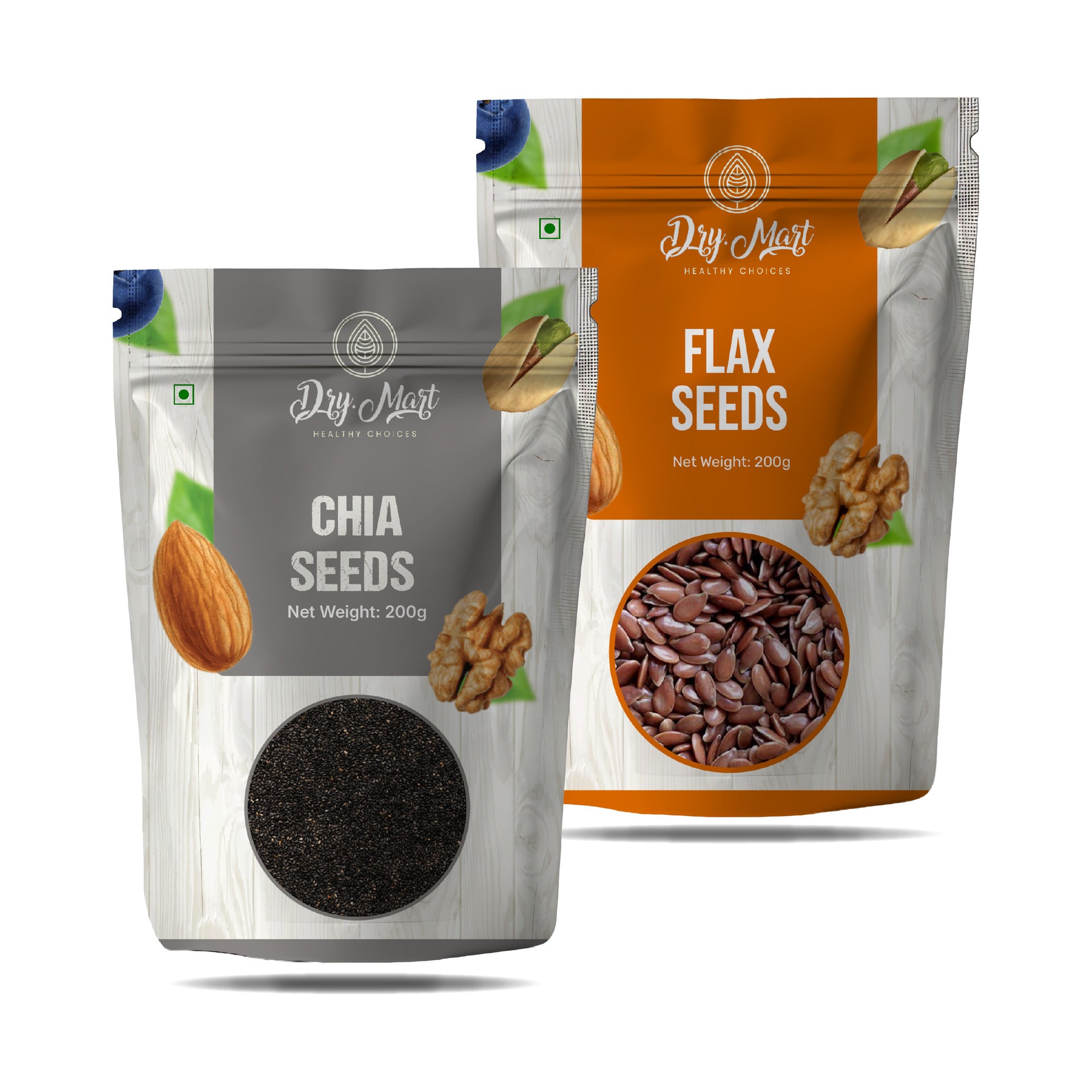 Chia Seeds + Flax Seeds