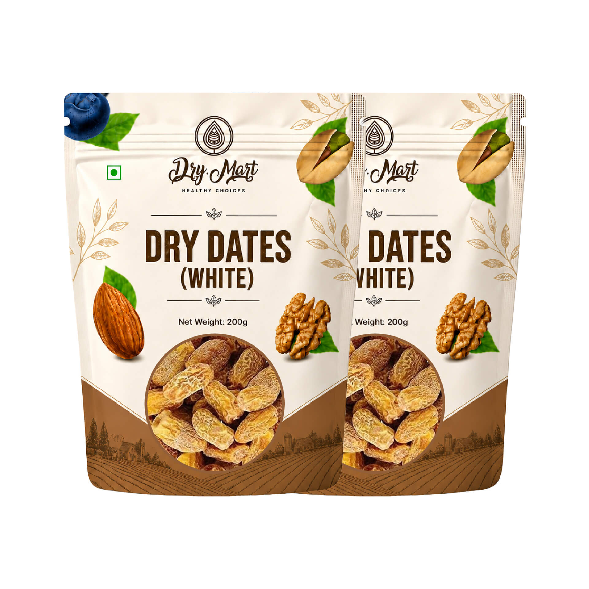 White Dry Dates