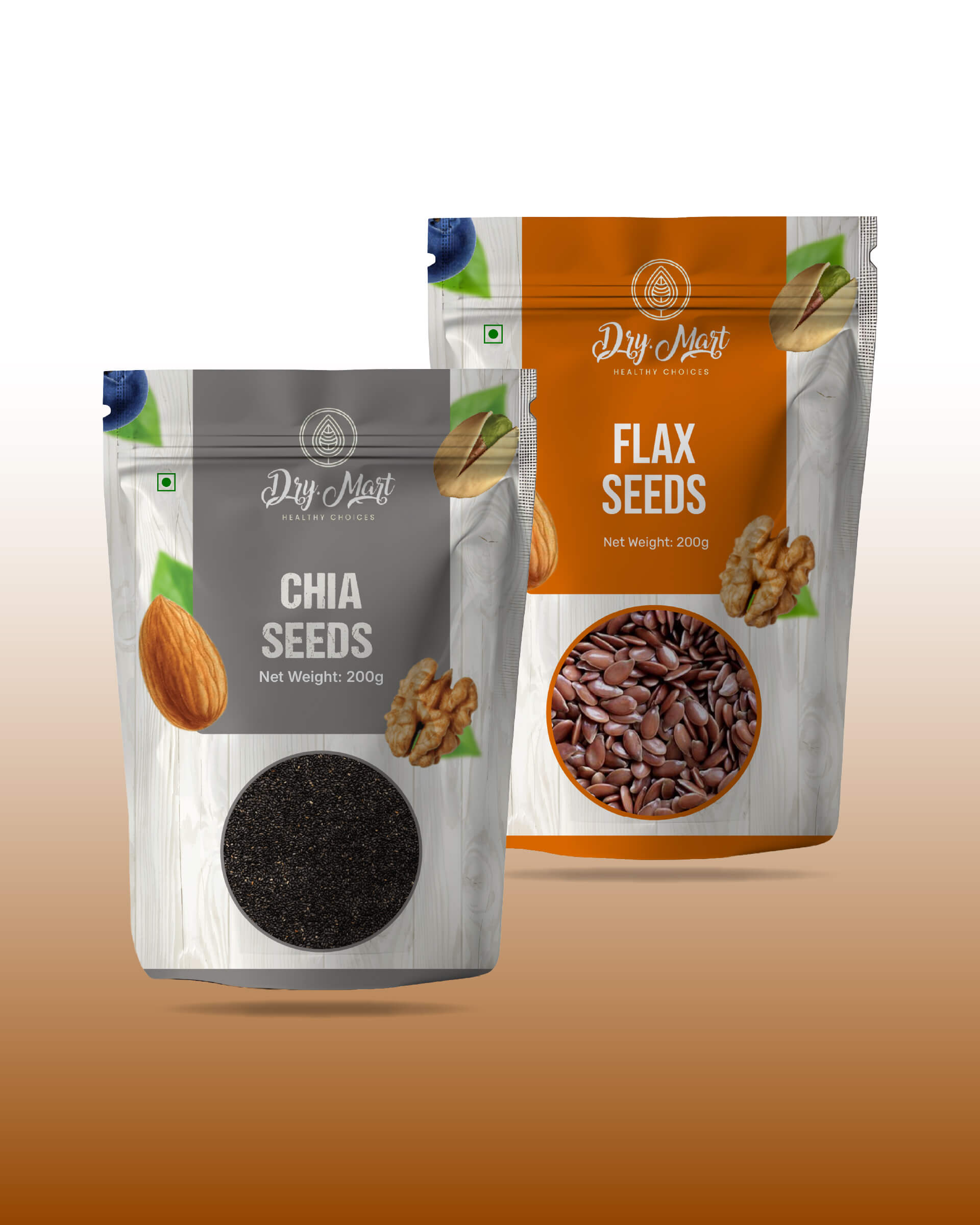 Chia Seeds + Flax Seeds