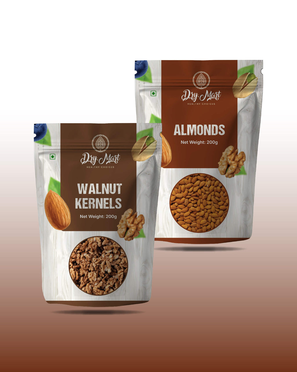 Walnut Kernels + Almond