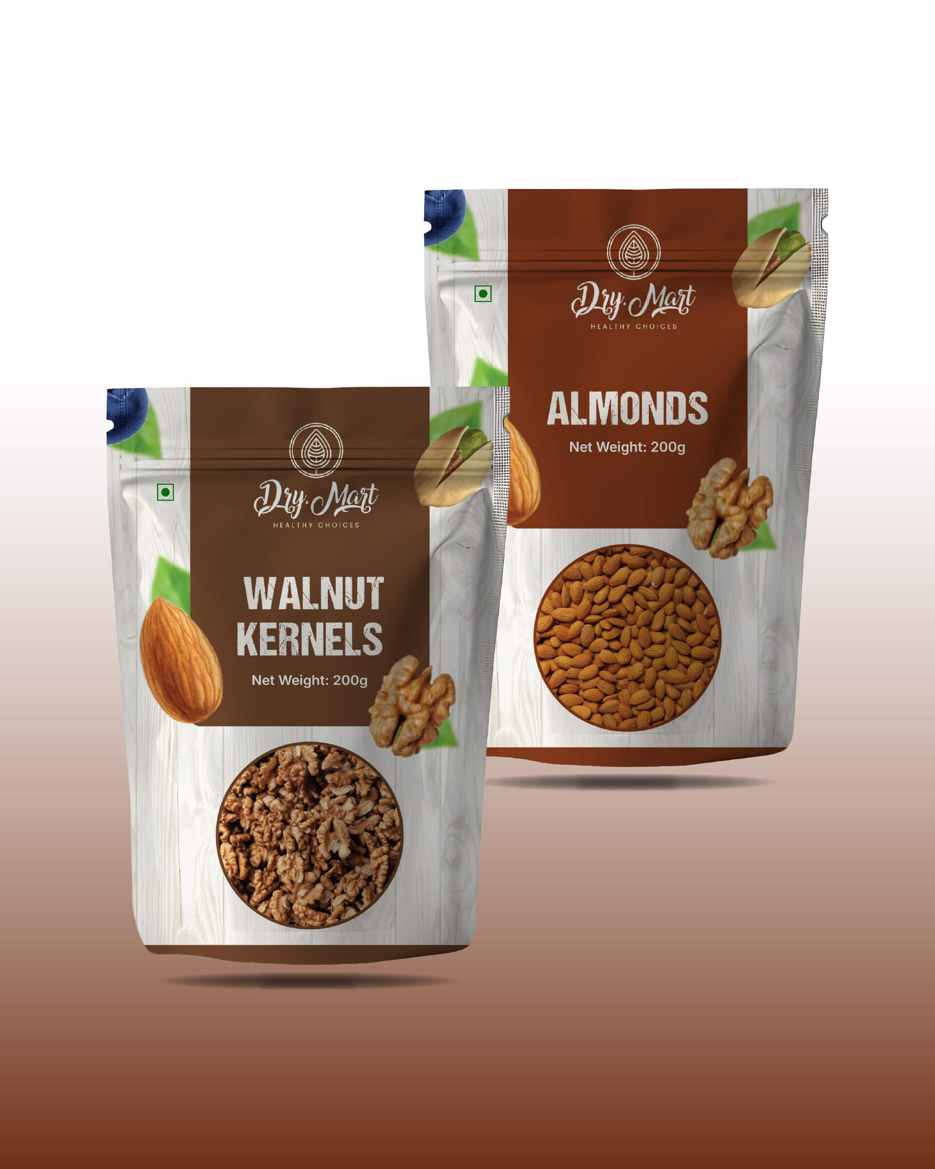 Walnut Kernels + Almond